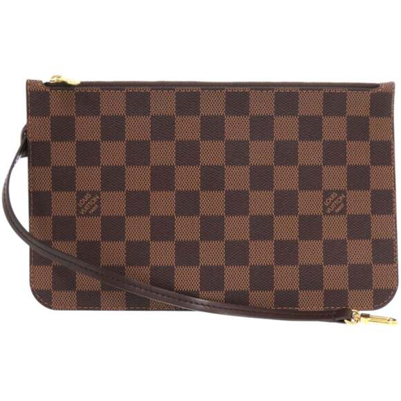 LOUIS VUITTON Brown Damier Canvas Neverfull Pouch